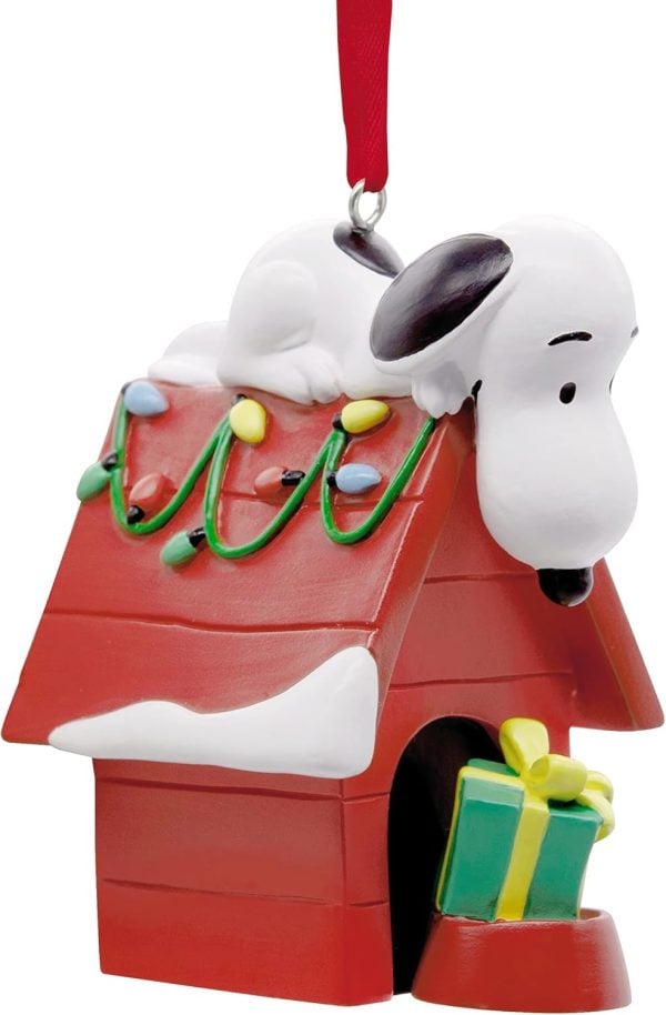 Hallmark Peanuts Snoopy on Holiday Doghouse Christmas Ornament