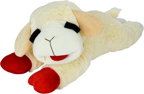 Lamb Chop White Plush Dog Toy from Multipet - Image 2